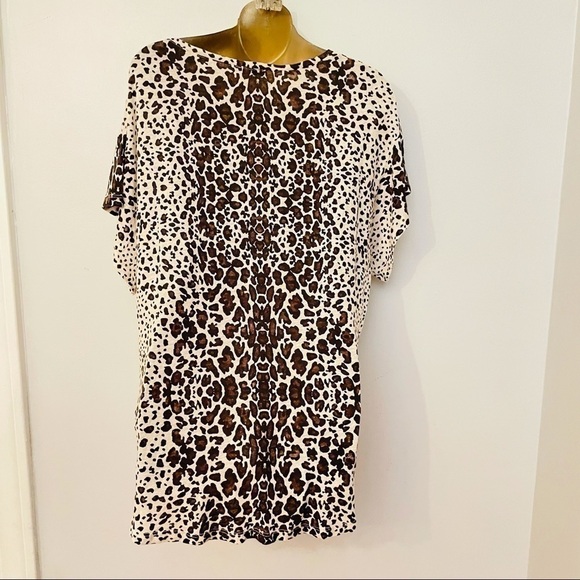 Zara leopard oversized summer lightweight top - Picture 4 of 5